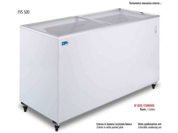 Congelatore vetri scorrevoli FVS 700 litri 620 -12/-22°